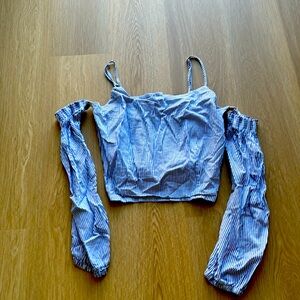 Joes Collection off shoulder crop top, size M